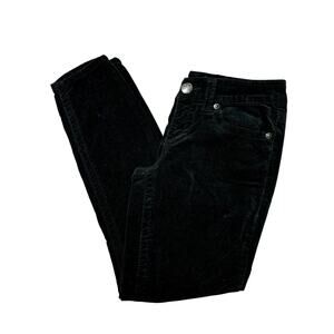 Seven 7 Womens 8 Black Velour Skinny Casual Pants